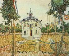 Haga click para ver la imagen ampliada 1890 mairie d'auvers le 14 juillet.jpg